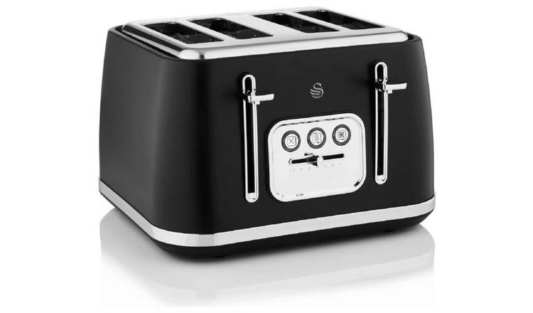 Swan Serenity ST19024BLK 4 Slice Toaster - Black