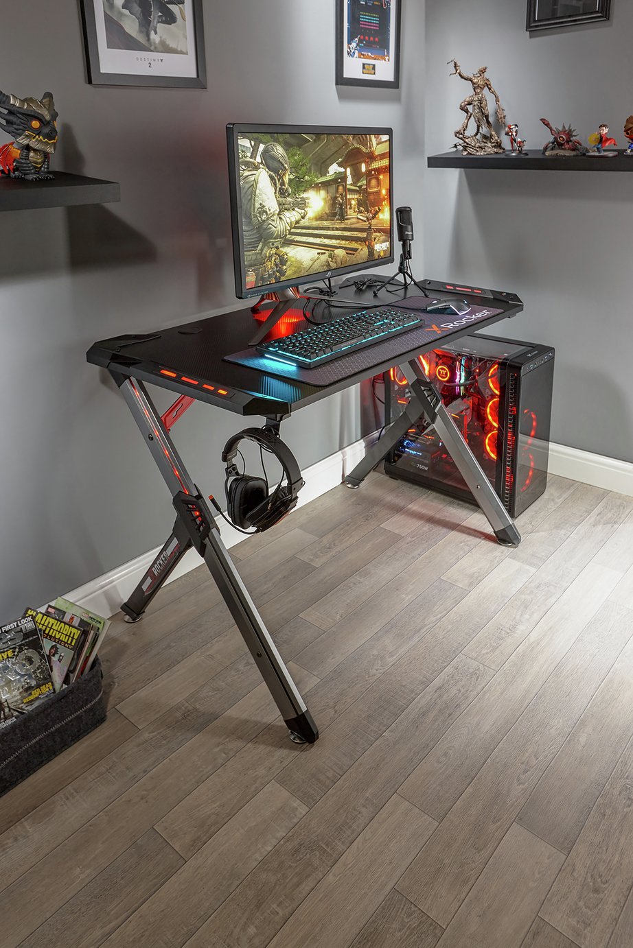 X Rocker Lynx Full Colour LED Gaming Desk Review