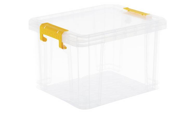 Strata Stackmaster 35 Litre Plastic Storage Box - Clear
