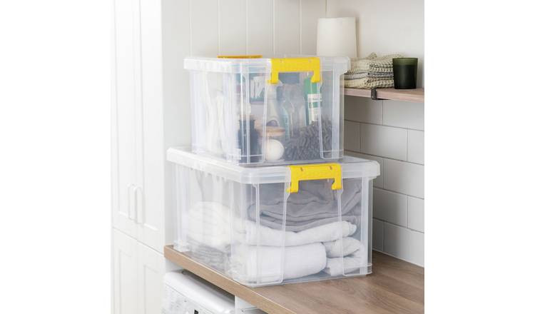 Strata Stackmaster 2 Mixed Storage Boxes - Clear