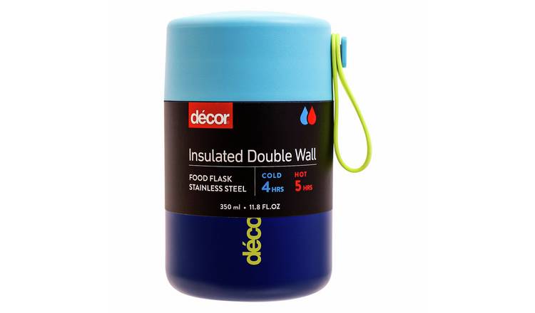 Decor Vacuum Insulated Stainless Steel Food Flask - Blue