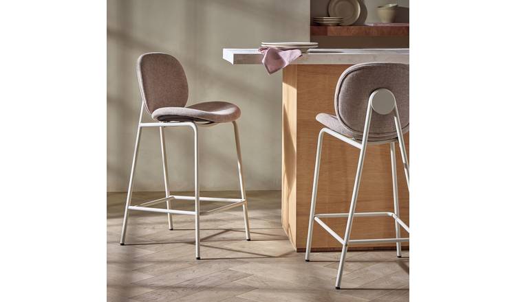 Habitat Oryn Fabric Bar Stool - Natural