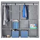 Buy Argos Home Triple Modular Fabric Wardrobe - Grey and Black ...