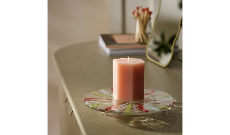 Habitat Swirled Glass Candle Pedestal