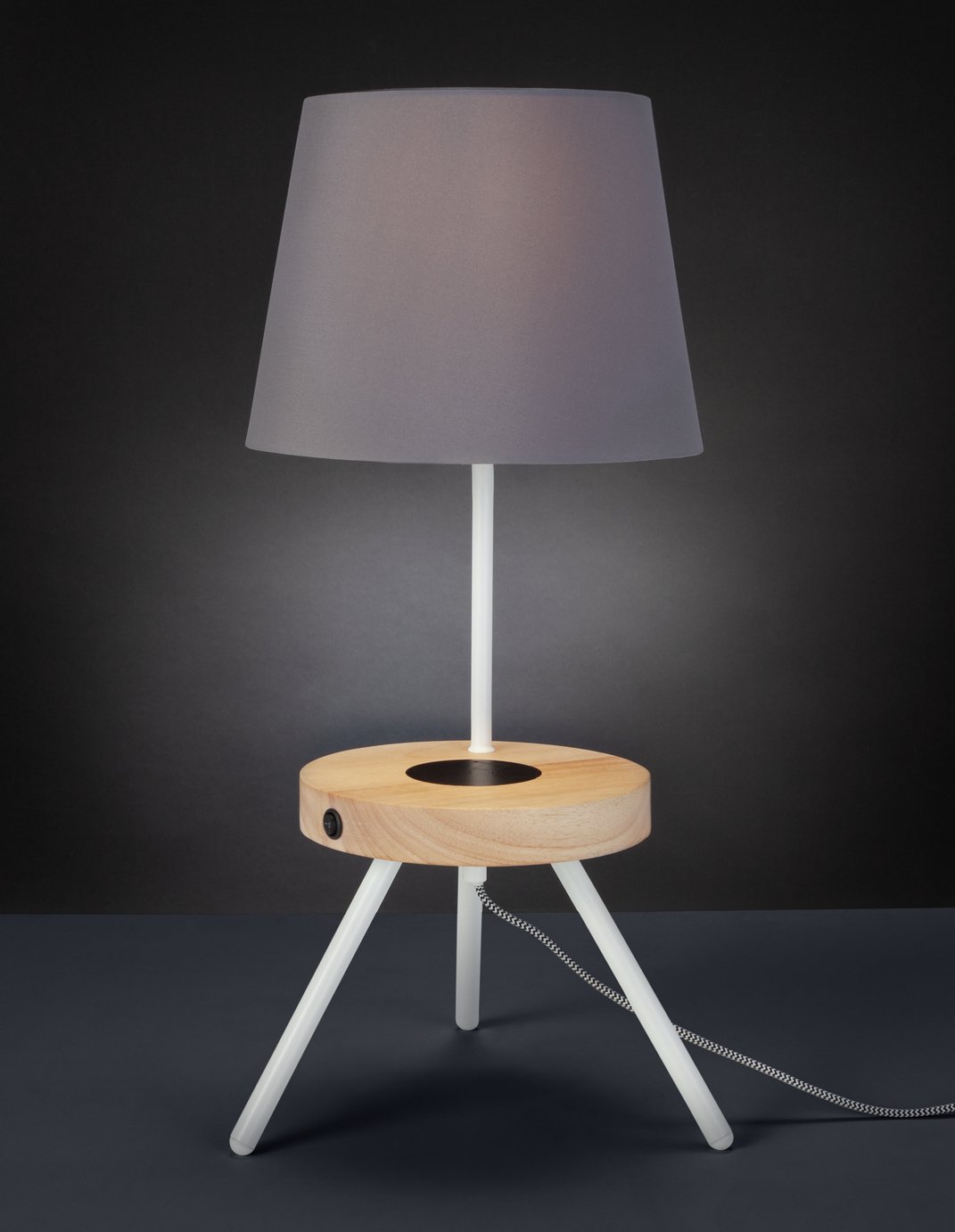 Argos Home Tripod Desk Lamp with Wireless Charging Shelf Reviews