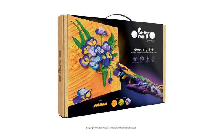 Okto DIY Air Dry Clay Irises Sensory Art Kit