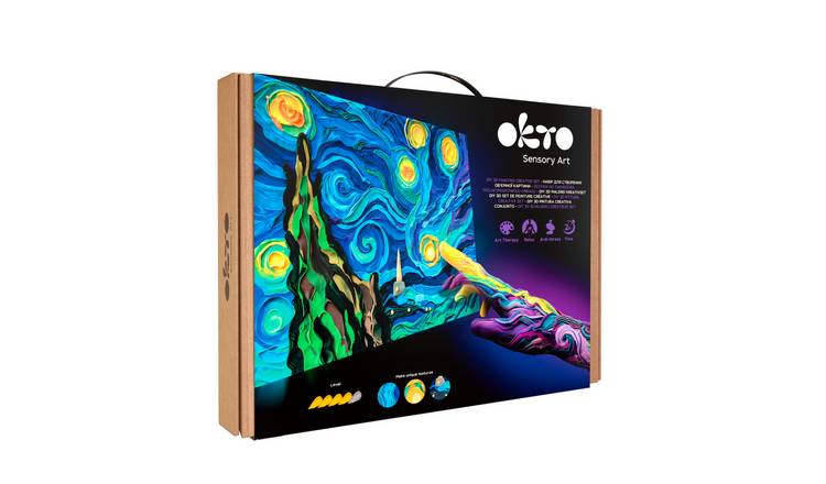 Okto Air Dry Clay 3D Starry Night Sensory Art Kit