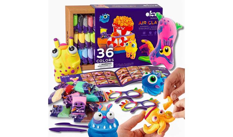 Okto Air Dry Clay 36 Colours Modelling Set