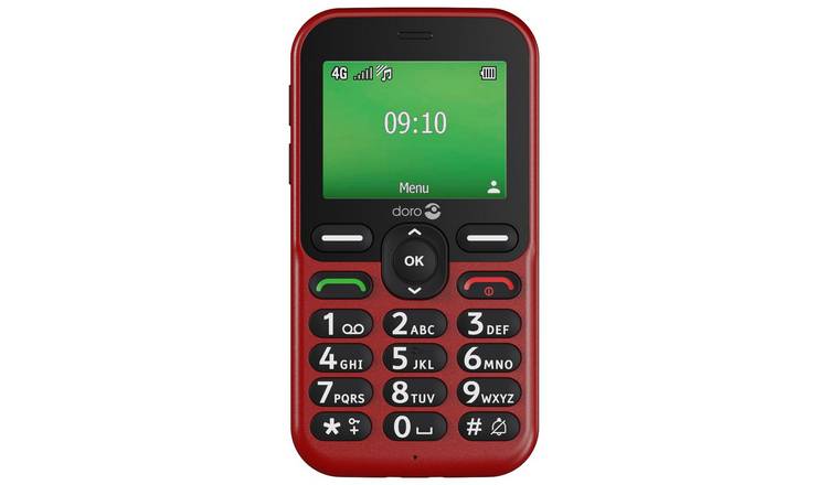 SIM Free Doro Leva E10 Mobile Phone - Red
