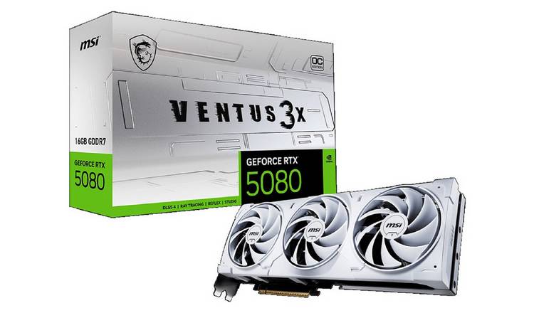 MSI Nvidia GeForce RTX 5080 Ventus 3X OC 16GB Graphic Card