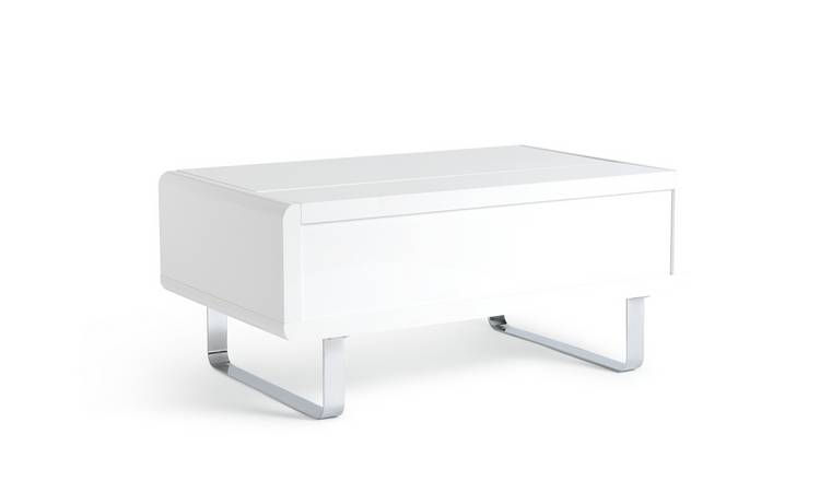 Argos white gloss discount table and chairs