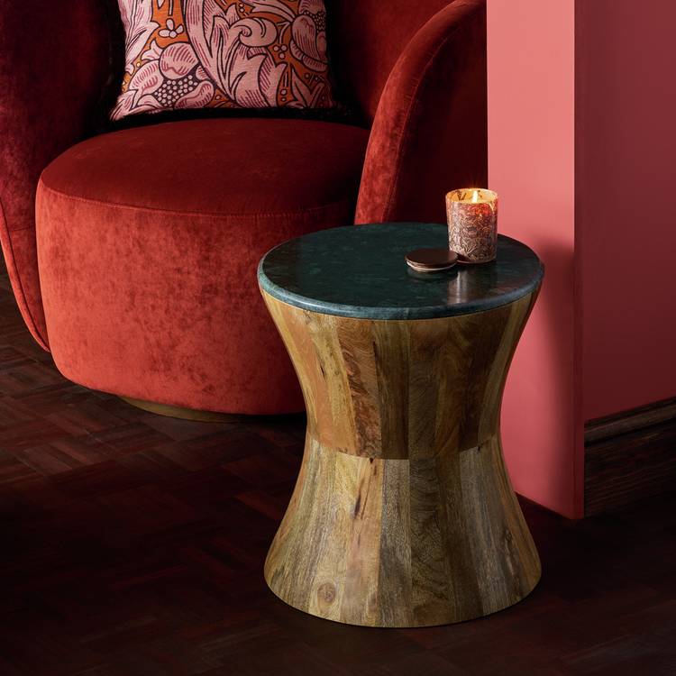 Habitat x Morris & Co. Marble Side table - Natural 0