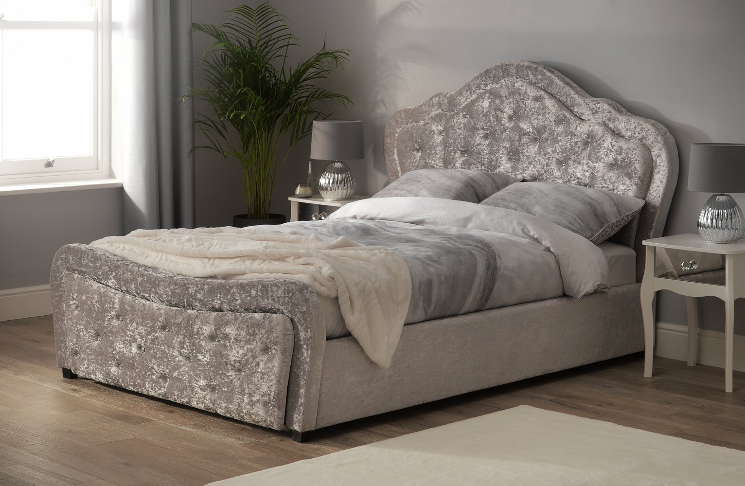 Argos Home Venice Kingsize Crushed Velvet Bed Frame Reviews Updated