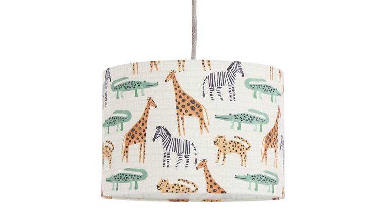 Habitat Jungle Print Cream Easy Fit Lampshade - 25cm
