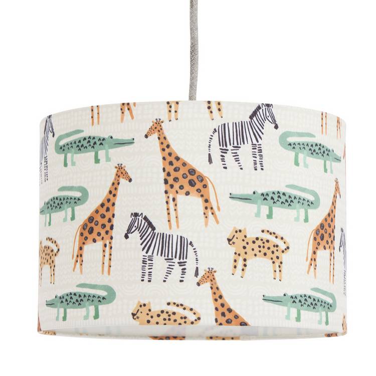 Habitat Jungle Print Cream Easy Fit Lampshade - 25cm 0