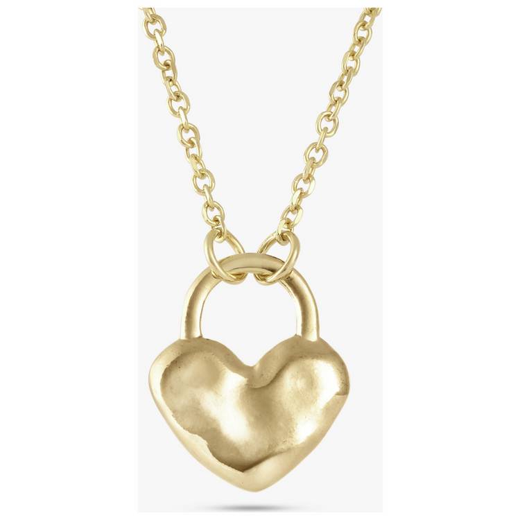 Revere 9ct Gold Plated Heart Shaped Locket Necklace 0