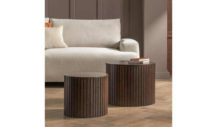 Habitat Engel Nest of Coffee Table - Walnut