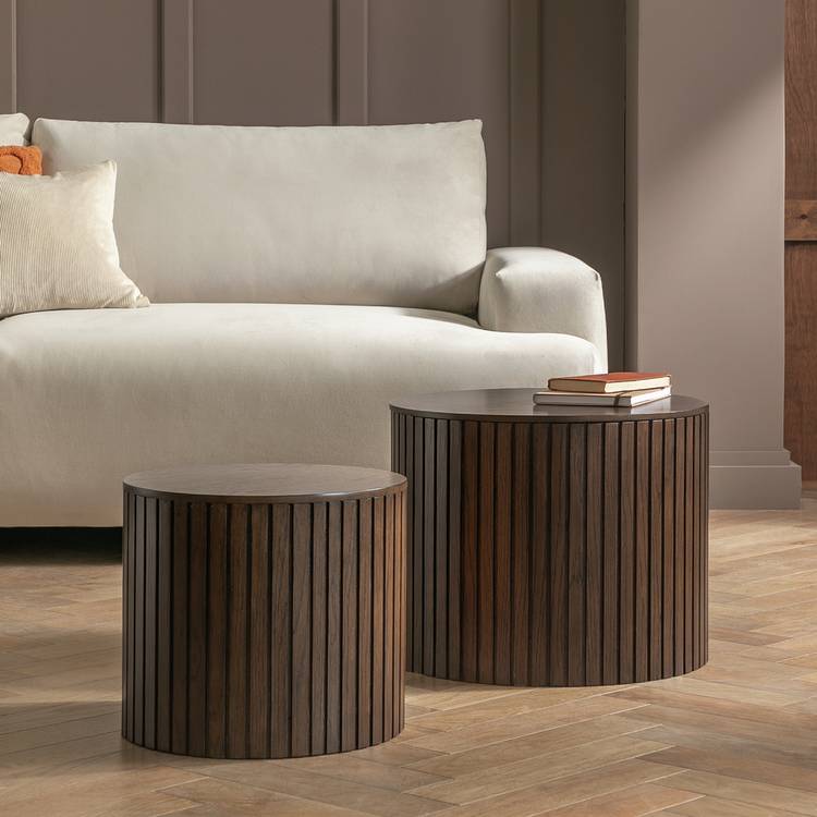 Habitat Engel Nest of Coffee Table - Walnut 0