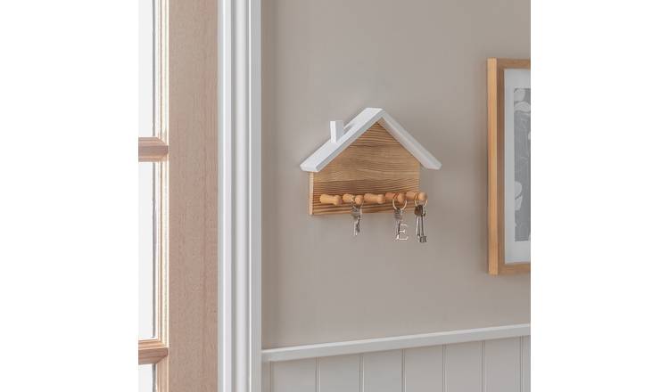Argos Home Pack of 5 House Key Hook - Natural