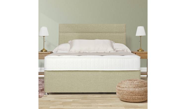 Argos Home Winslow Kingsize 2 Drawer Divan Bed - Natural