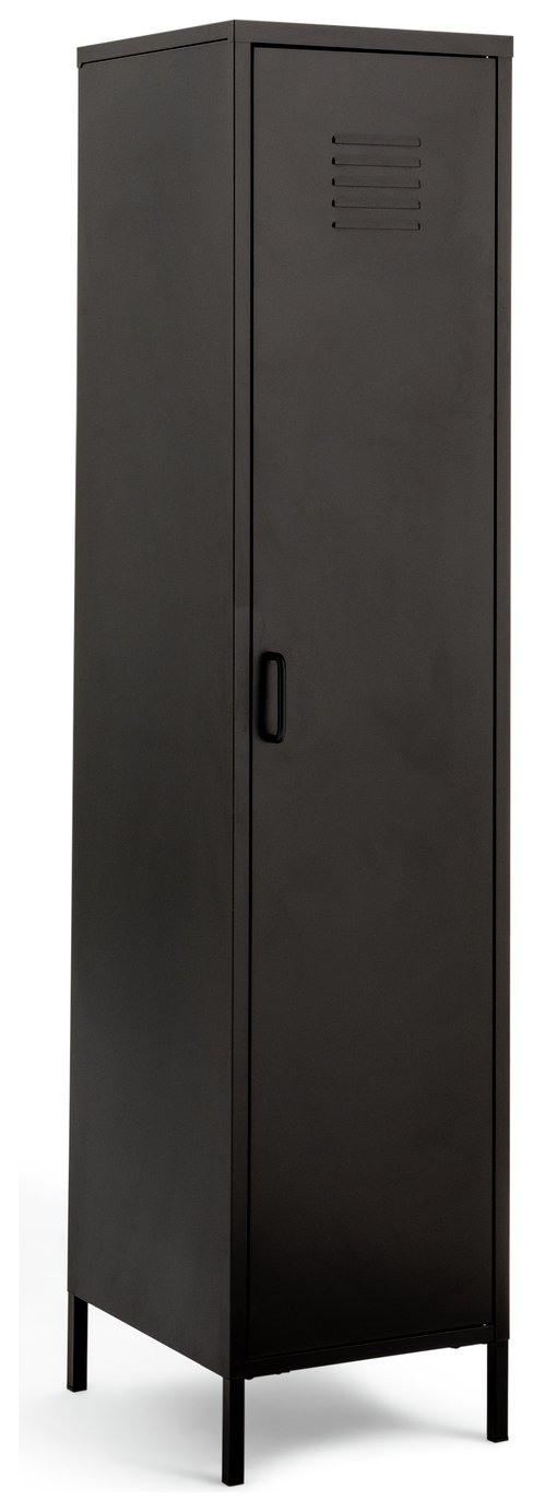 Habitat Stevie Tall 1 Door 4 Shelf Locker - Black