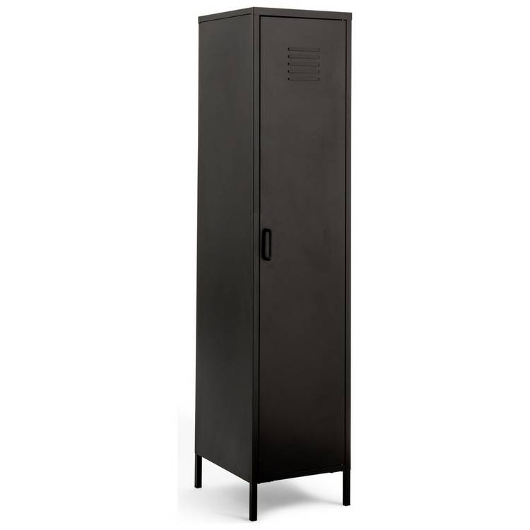 Habitat Stevie Tall 1 Door 4 Shelf Locker - Black 0