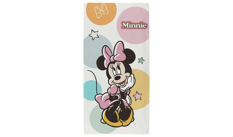 Disney Minnie Mouse Beach Towel - White