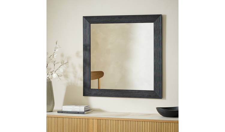 Argos Home Black Square Wall Mirror - 60x60cm