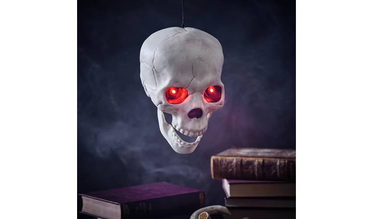Argos Home Light Up Animated Skull Halloween Decoration