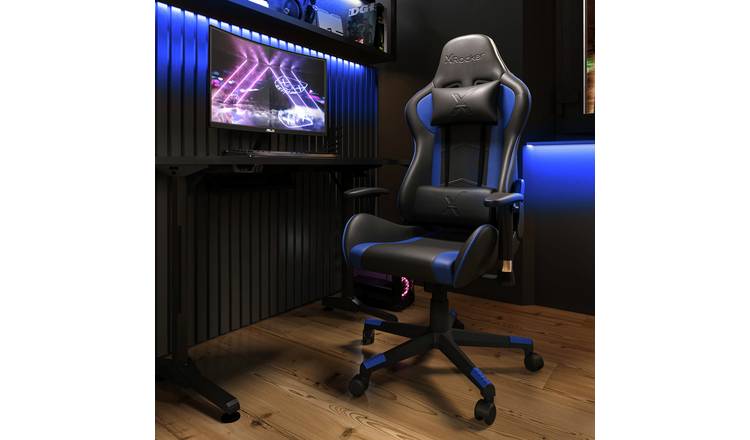 X Rocker Alpha eSports  Office Gaming Chair - Blue