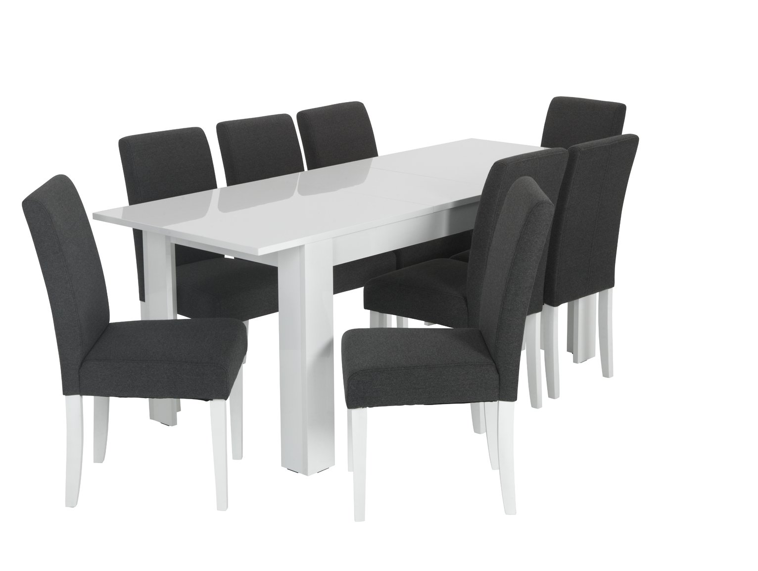 Argos Home Miami Extending Table & 8 Tweed Chairs Review