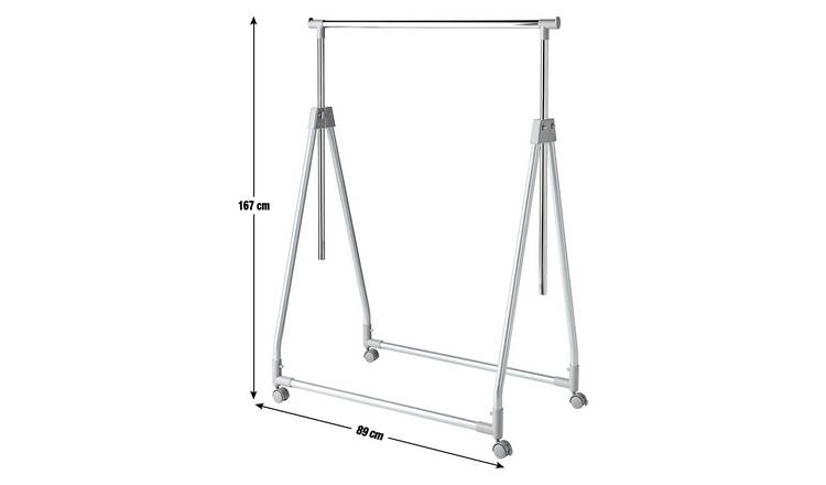 Extendable wardrobe on sale rail argos