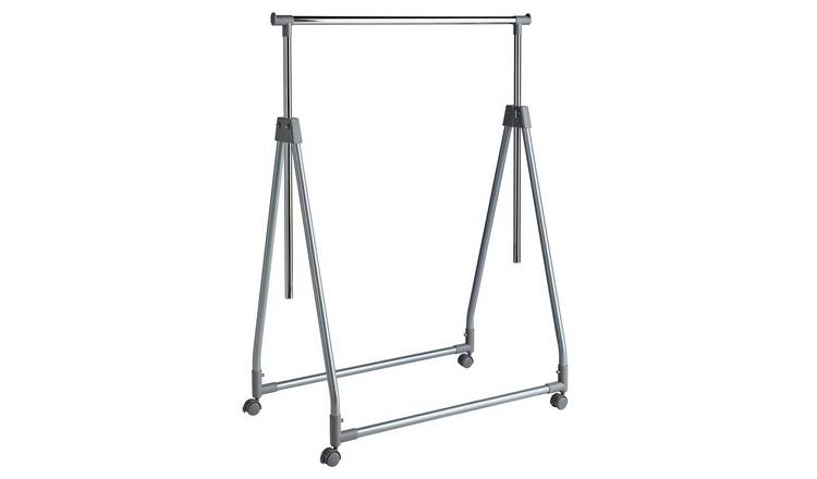 Buy Argos Home Foldable Clothes Rail Chrome Clothes rails and canvas wardrobes Argos