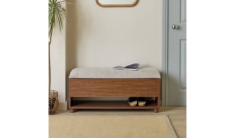 Habitat Saffield Shoe Storage Bench - Walnut