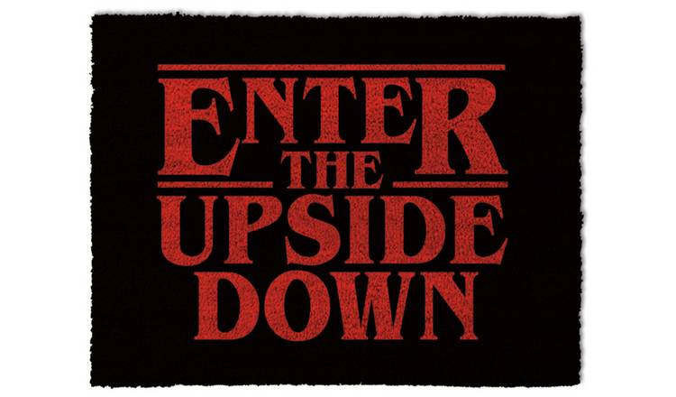Pyramid Stranger Things Upside Down Black Doormat - 40x60cm