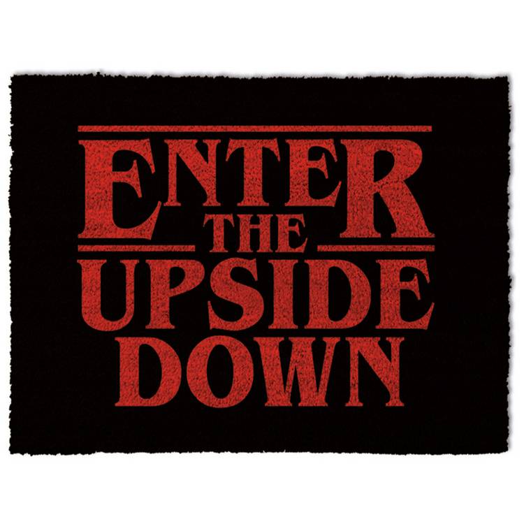 Pyramid Stranger Things Upside Down Black Doormat - 40x60cm 0