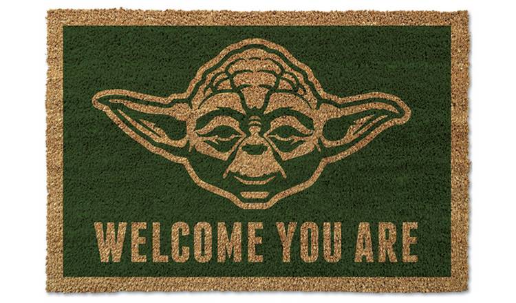 Pyramid Star Wars Yoda Green Doormat - 40x60cm