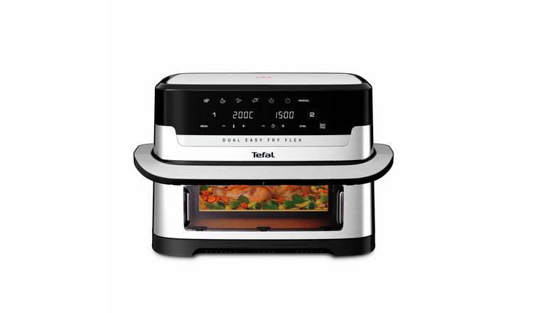Tefal Easy Fry EY922DG1 9L Dual Air Fryer - Silver