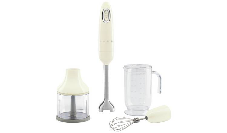 Smeg HBF03CRUK Hand Blender with Accessories - Cream 