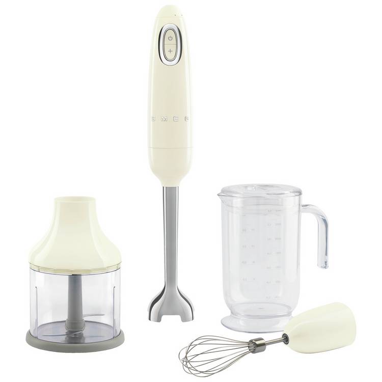 Smeg HBF03CRUK Hand Blender with Accessories - Cream  0