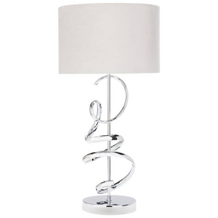Argos Home Sculptural Swirl Table Light - Grey 0