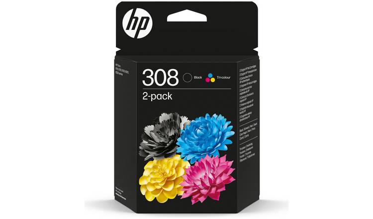 HP 308 Original Ink Cartridge Pack of 2 - Black & Tri-colour