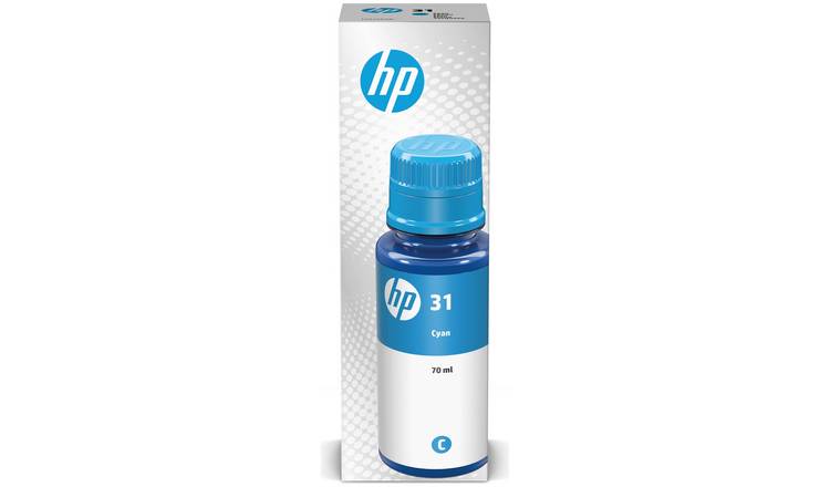 HP 31 70ml High Yield Original Ink Bottle - Cyan