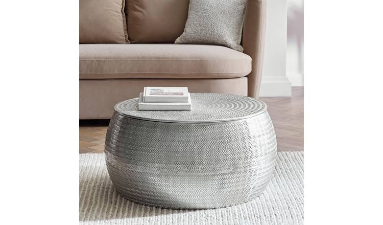 Habitat Sona Coffee Storage Table - Silver