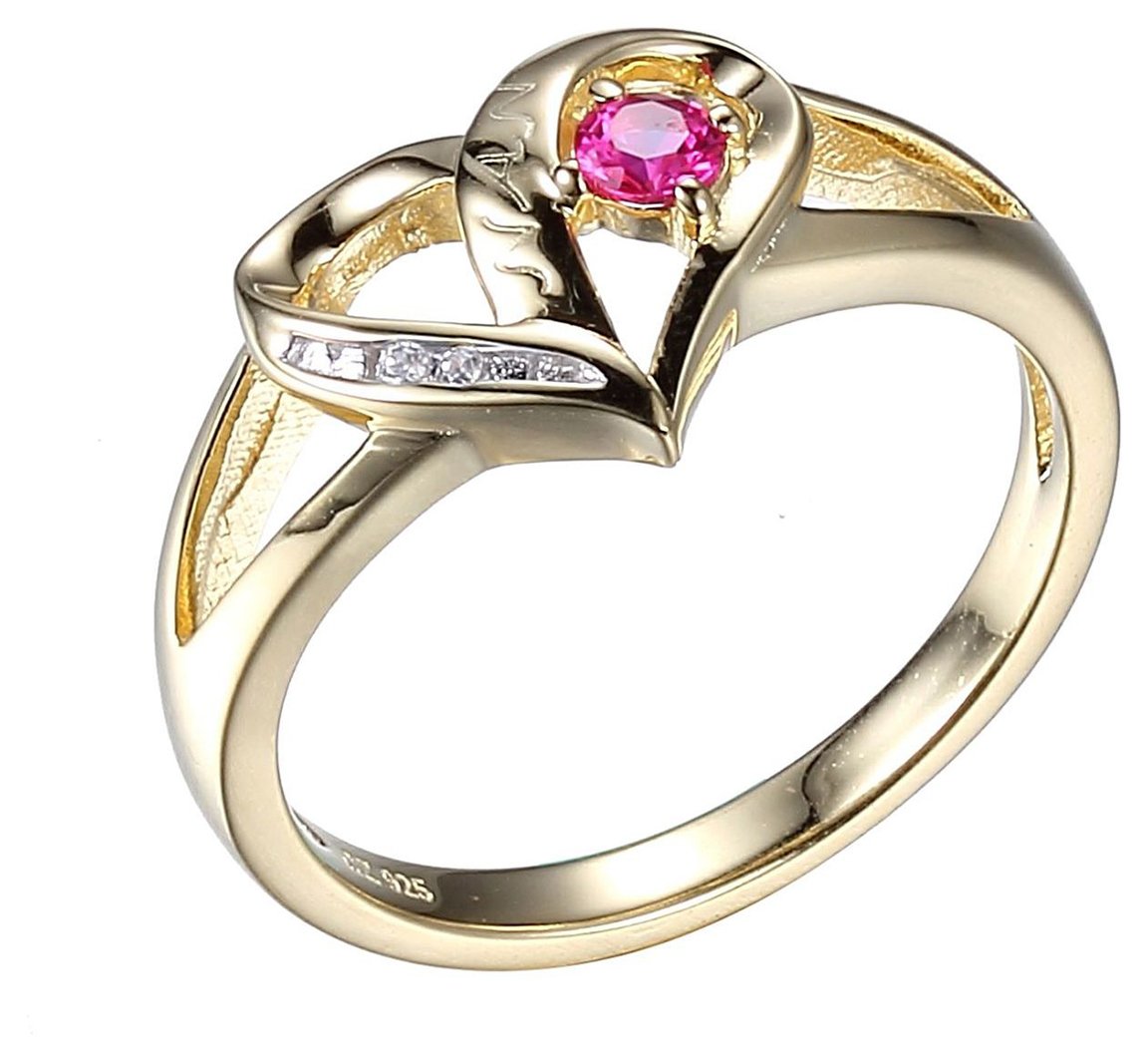 Moon & Back 9ct Gold Plated Heart Shaped Ring Review