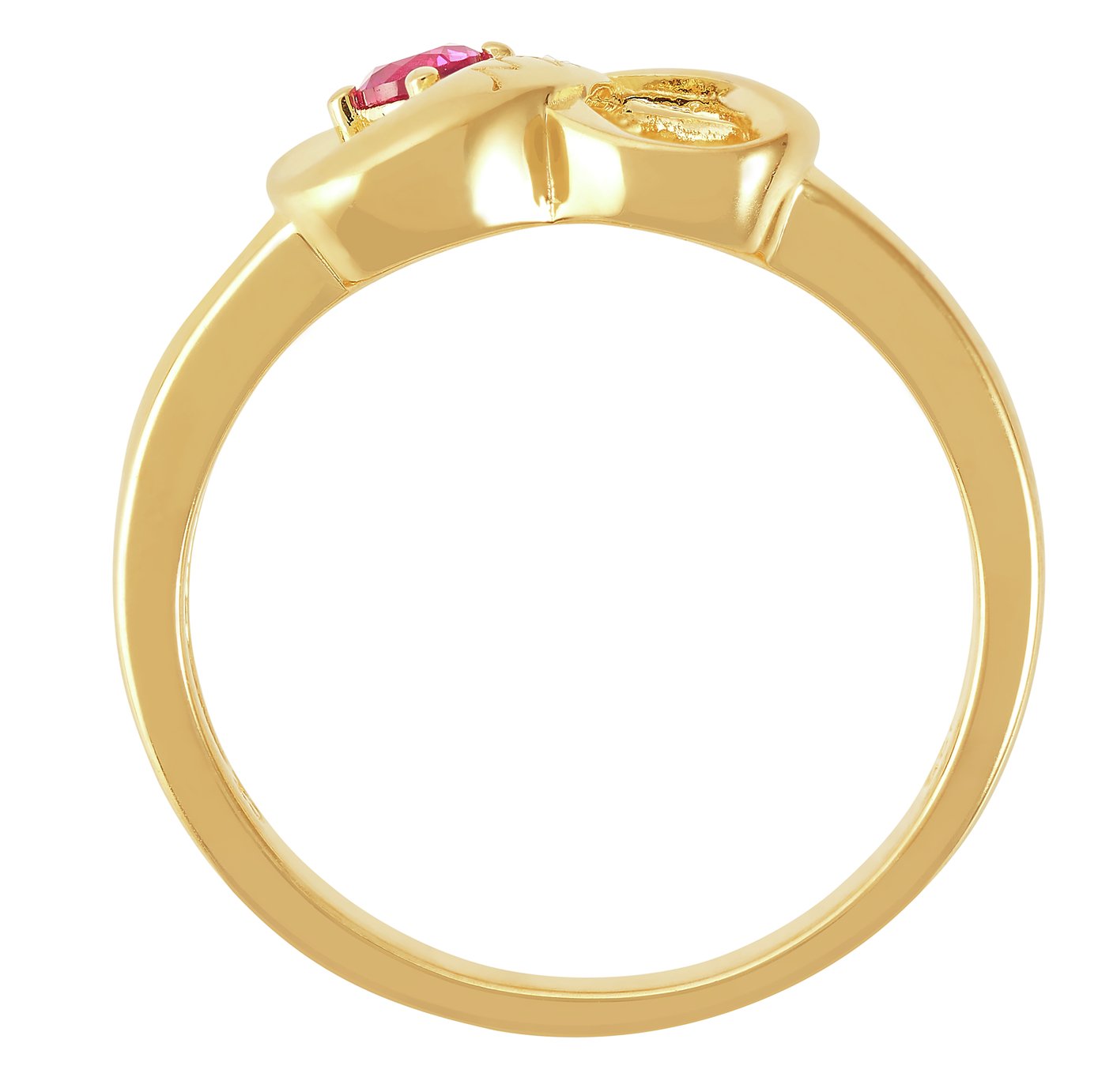Moon & Back 9ct Gold Plated Heart Shaped Ring Review