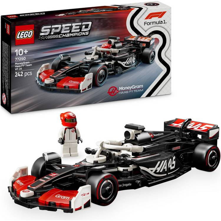 LEGO Speed Champions MoneyGram Haas F1 VF-24 Race Car 77250 0