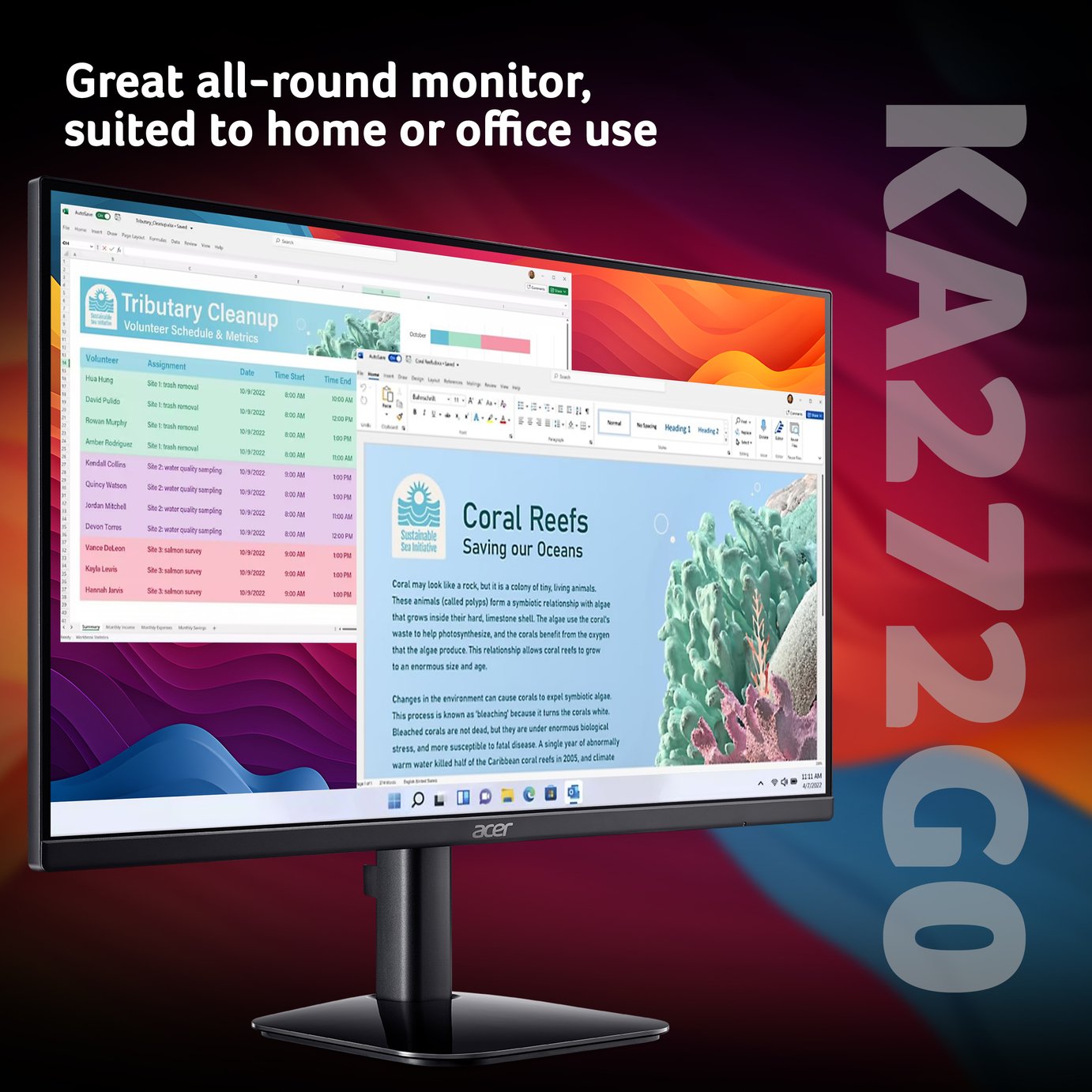 Buy Acer KA272 G0 27 Inch 120Hz FHD Monitor | PC monitors | Argos