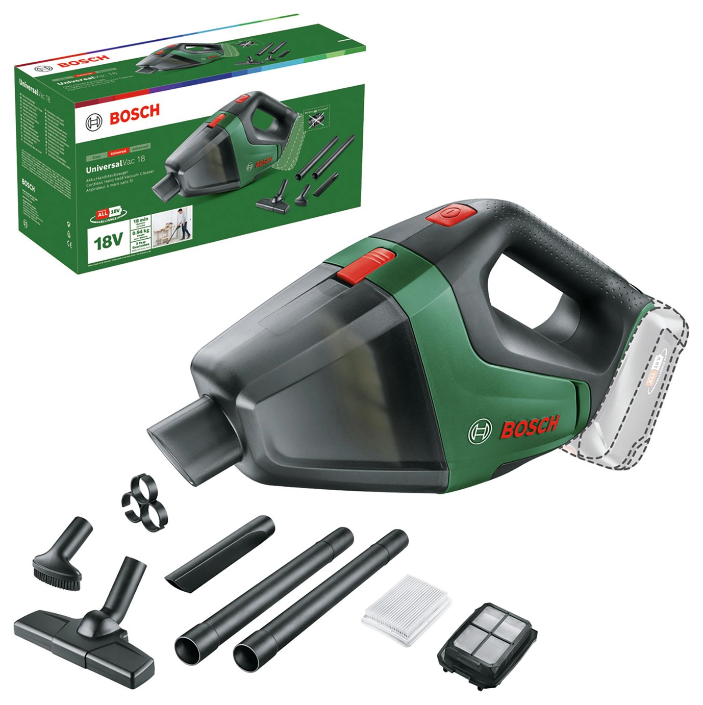 Bosch UniversalVac 18V Cordless Vacuum Cleaner