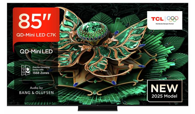 TCL 85 Inch 85C7K Smart 4K Ultra HD HDR QD-Mini LED TV